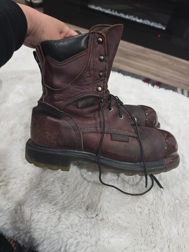 Red Wing 2412 Boots Size 8.5 E3 Steel Toe Gore-Tex Waterproof USA - Picture 12 of 19