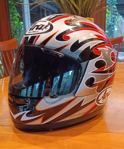 Arai Astral-X Van Den Bosch Hyper Motard Full Face Helmet Size Lg. Vintage