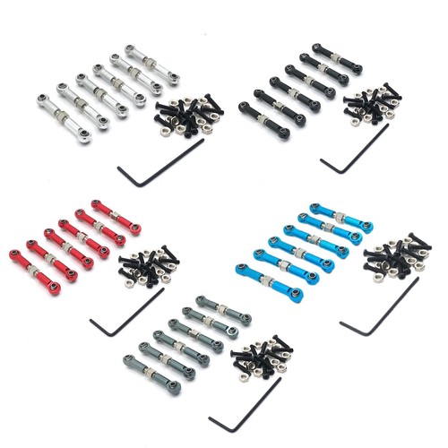 Adjustable 1:18 RC Car Tie Rod Modification Parts Set For Wltoys A959 A969 A979 - Picture 2 of 7