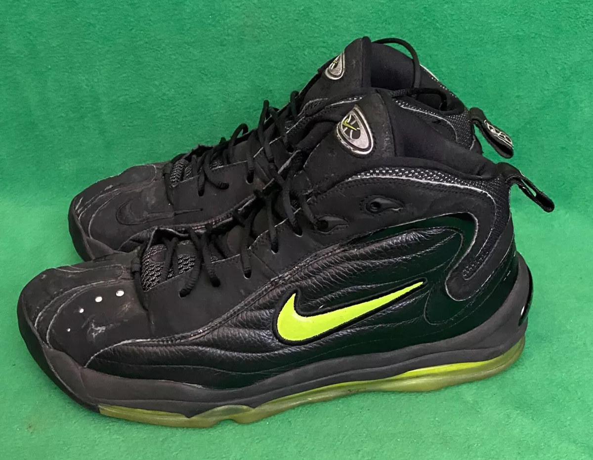 Air total max uptempo cheap mens shoes black green
