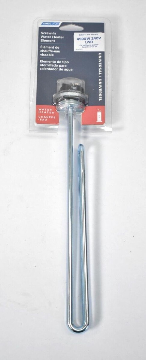 CAMCO Screw-in Foldback Water Heater Element Low Watt Density