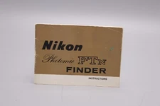 Nikon Photomic FTn finder manual