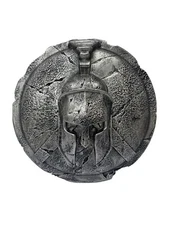 Spartan Ancient Greek Helmet And Shield Sculpture Wall Art Home decor