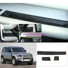 For Land Rover Defender 20-2024 TPE Black Dash Storage Box Tray Anti-Skid Pad