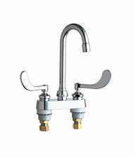 Chicago Faucets 895-101210CP Deck Mounted Gooseneck Faucet, Chrome NIB