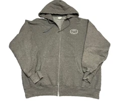 Krispy Kreme Original Glazed Donuts Gray Full Zip Hoodie XL Employee I5