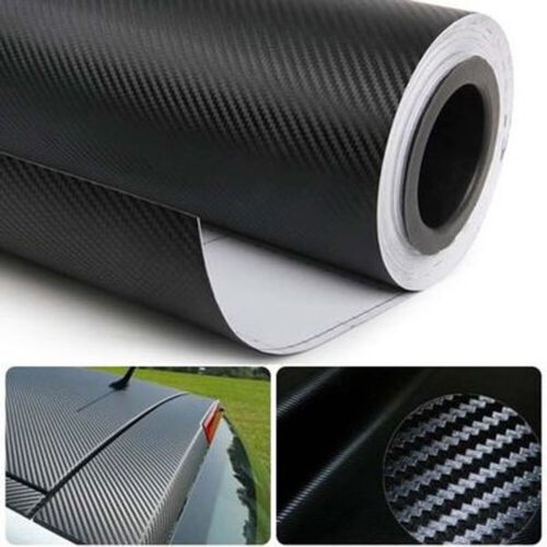 1 pieza 3D negro panel interior de automóvil envoltura de vinilo de fibra de carbono hágalo usted mismo accesorios pegatinas - Imagen 4 de 12