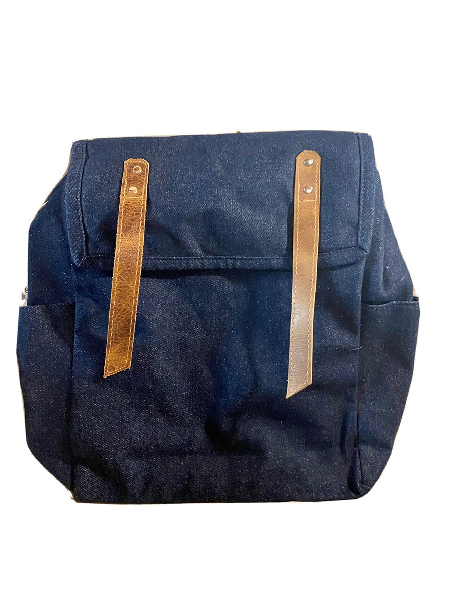 “Trades of Hope” Blue Leather Backpack ⭐️REDUCED ⭐️TRADES of HOPE WAYFARER BACKPACK in Denim  main image 2
