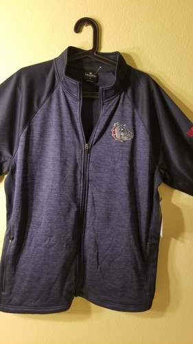 New Men's Colosseum Large Navy Gonzaga Bulldog Full-Zip Jacket 100% Polyester - Picture 5 of 11