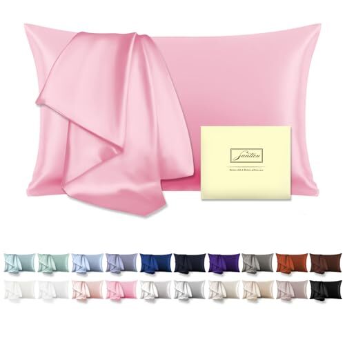 Mulberry Silk Pillowcase for Hair and Skin Pillow Case with Hidden Zipper Soft-image