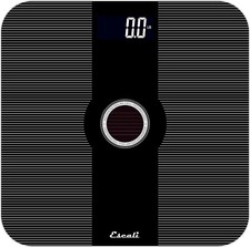 Escali Solar Bathroom Scale for Body Weight with Solar Cell Charging Technology