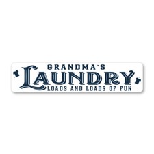 Grandmas Laundry Room Metal Sign