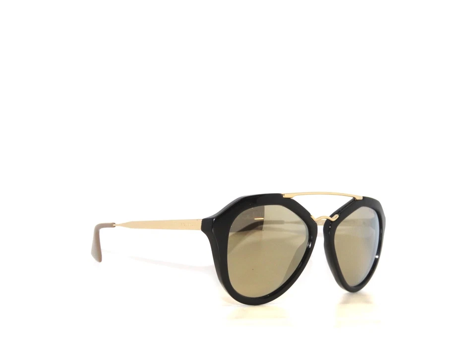 Gafas de sol Prada PR12QS 12 1AB1C0 "Cine" negras marrones espejo doradas 12Q D Foto 3 de 4