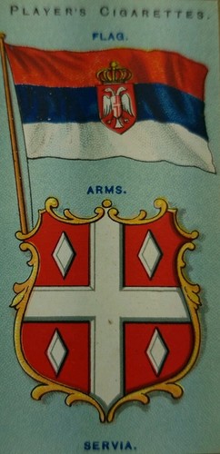 Trade card flag coat of armor Imperial Tobacco Co Players Cigarette vintage