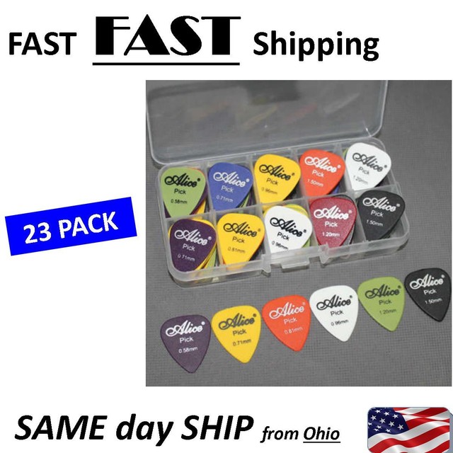BULK PACK 23pcs Acoustic Electric Guitar Picks Assorted thickness eBay