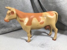 1976 Mattel Sunshine Brown/Tan Cow with Rubber Udders 6.5"-10" Great Condition