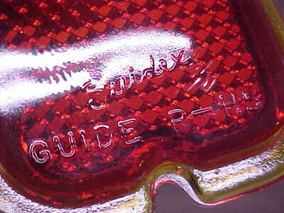 HARLEY DAVIDSON TOMBSTONE TAIL LIGHT BLUE DOT LENS PANHEAD