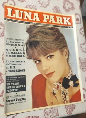 LUNA PARK # 18 - SETTIMANALE DI FOTOROMANZI- SERENA VERGANO -BRIGITTE BARDOT- V2