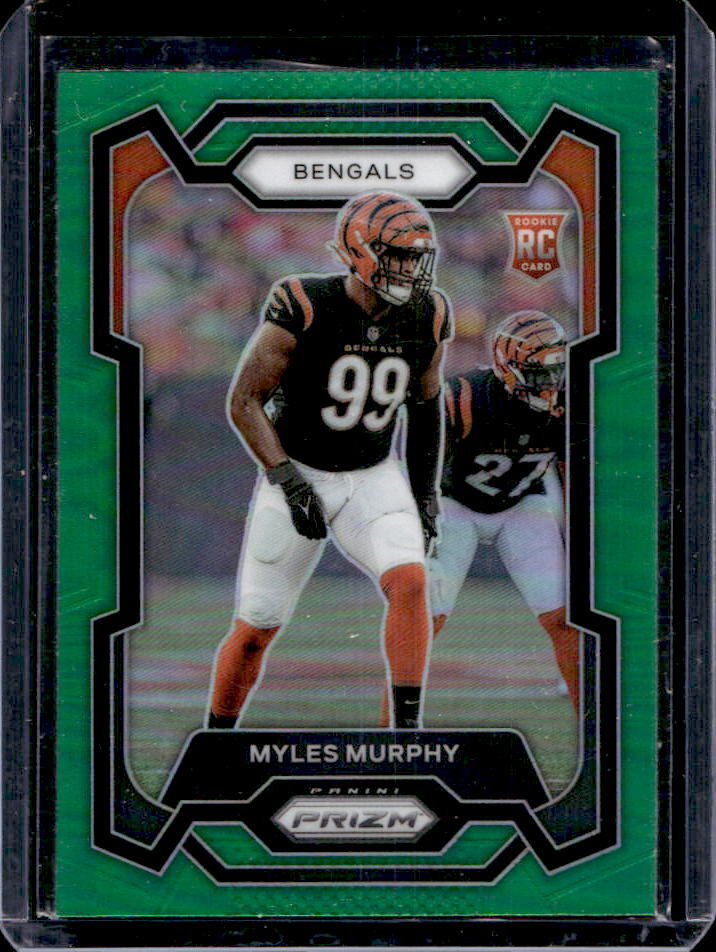 2023 Panini Prizm Myles Murphy Green RC #320 Bengals