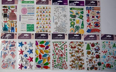 Sticko Stickers HOLIDAY Theme, You Pick, some Rare!