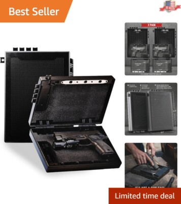 Instant Access STOPBOX Pro - Durable Handgun Storage with Mechanical Lock - 2PK