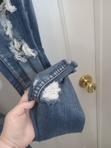 American Eagle Size 4 Jegging Medium Wash Destroyed Next Level St - Picture 11 of 24