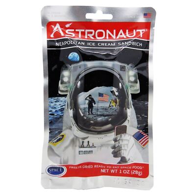 10 Neapolitanische Eis Sandwich Astronaut gefriergetrocknet Weltraum Lebensmittel Neuheit Set