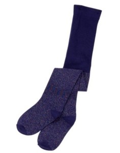 navy glitter tights