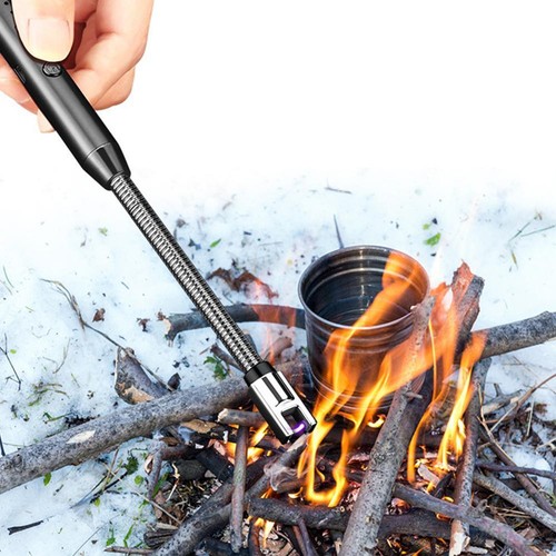360° LED Electric Arc BBQ Lighter USB Windproof Flameless Plasma Ignition Hot J0 - Picture 10 of 27