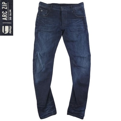 G-Star Raw Jeans Arc Zip 3D Slim Button Fly Denim Men's ''34x36'' Actual 36x36