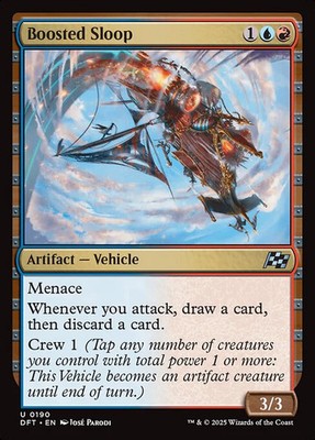 Magic/MTG Boosted Sloop DFT-190 Uncommon Englisch Neu Foil
