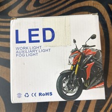 2x Led Motorcycle Auxiliary Driving Fog Spot Light White Amber Lamp 2x Led Motorcycle Auxiliary Driving Fog Spot Light White Amber Lamp