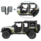 Steel Half Doors & Side View Mirrors For Jeep Wrangler JK 2007-2018 4 Door