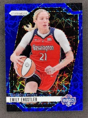 2024 Panini WNBA Prizm EMILY ENGSTLER Blue Velocity Prizm #67 Washington Mystics