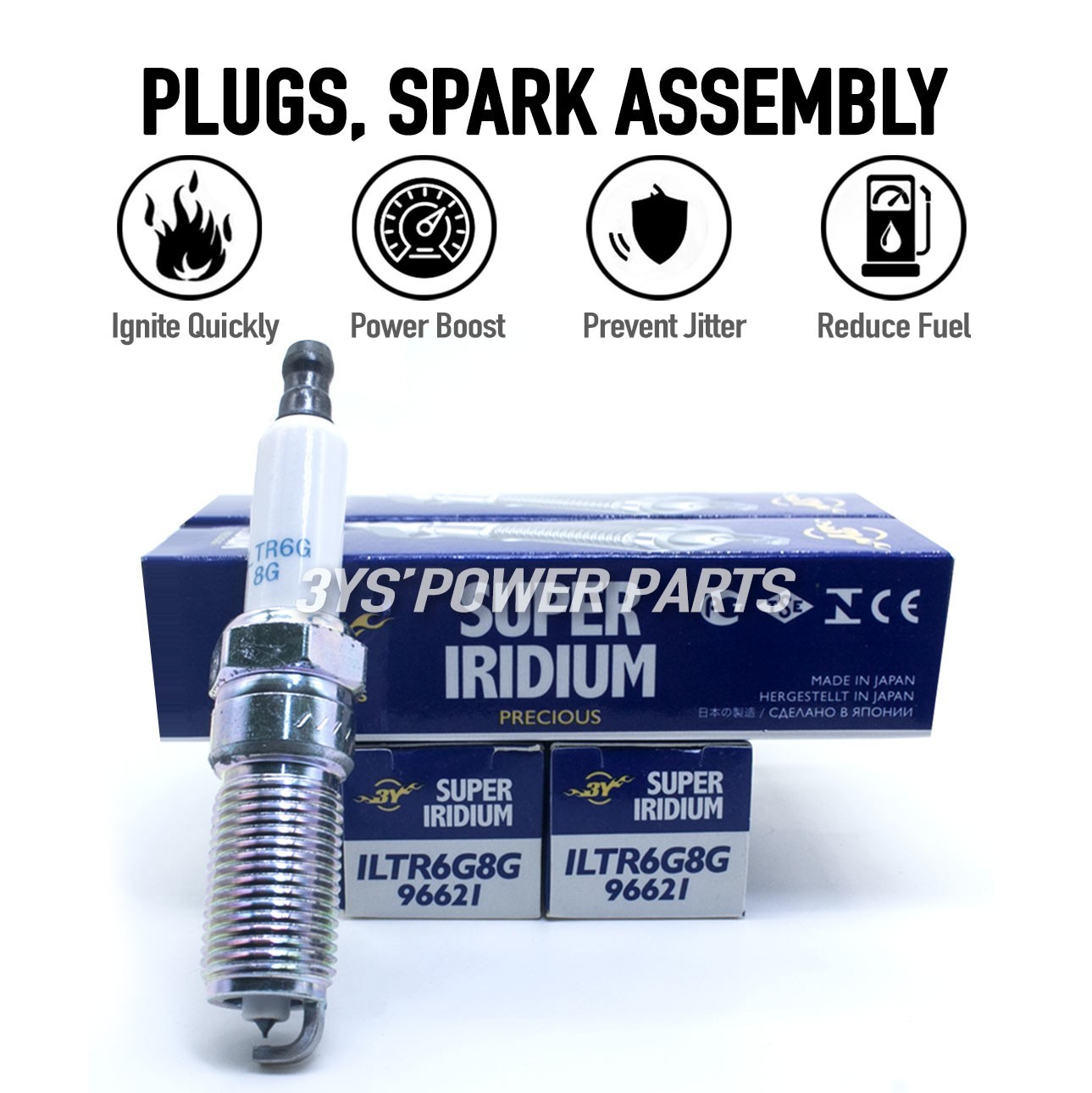 New ILTR6G8G Super Iridium 4 Spark Plug For Range Rover Evoque 12-2017 #96621