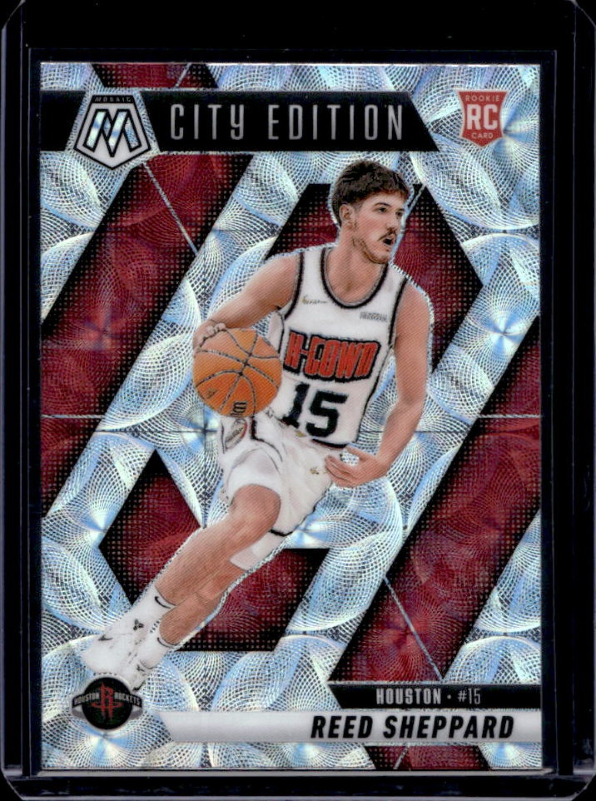 2024-25 Mosaic Reed Sheppard RC International City Edition #276 Rockets