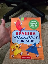 Spanish Workbook for Kids Ages 3 to 5 Learn Spanish Words Colors Shapes Numbers