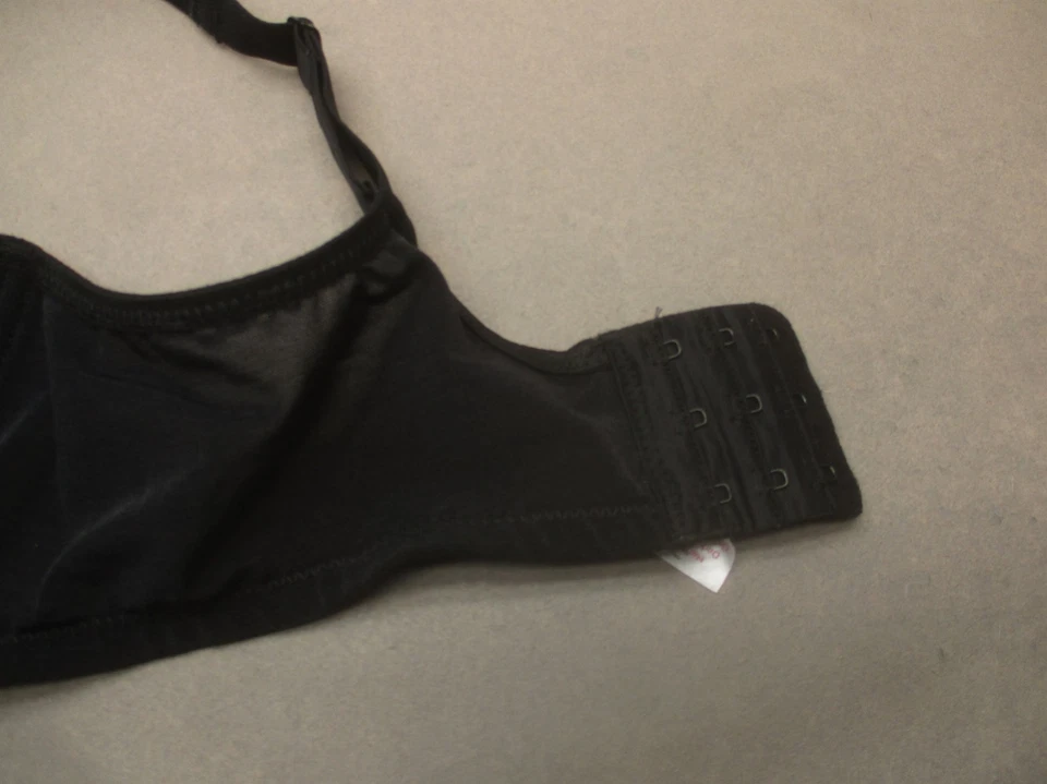 Sujetador Demi 36D BREEZIES para mujer negro sin forro con aros cierre trasero correa ancha 1C Foto 4 de 4