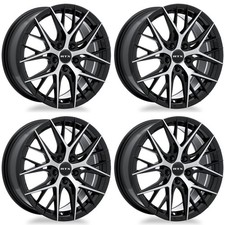 Set Of 4 18 Inch Black Machined Alloy Wheels For 2016-2025 Ford Off Road Tz64