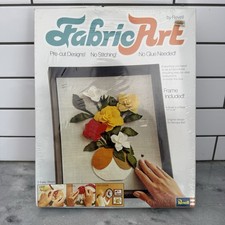 Vintage Revell Fabric Art Craft Kit A Rose Is a Rose 11x14 Sealed NOS