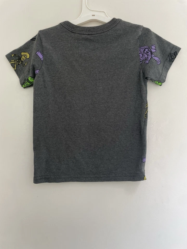 Disney Kids Boys Pixar Toy Story Buzz Lightyear Woody Crewneck T-Shirt Gray XS 4 - Image 4 of 4