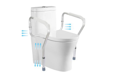Medline WC-Sicherheitsgeländer, Sicherheitsrahmen für WC mit einfacher Installation,