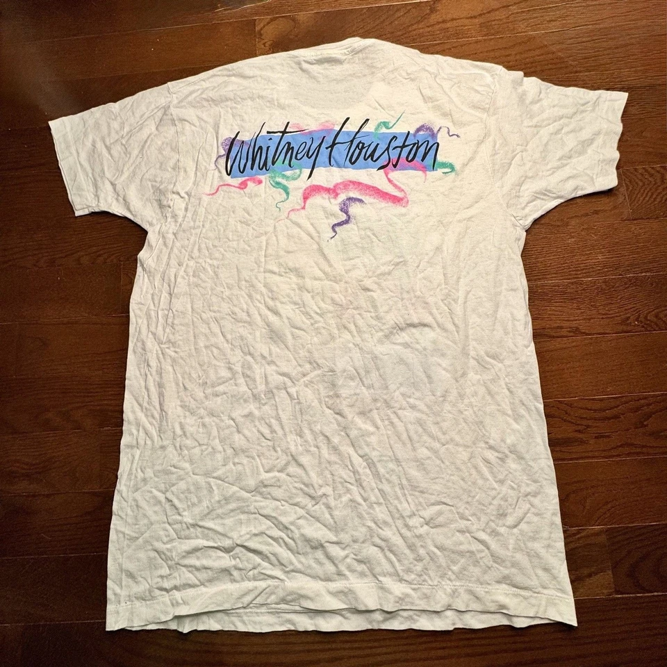 VTG Whitney Houston Sz 3XL Nippy Inc 1991 Be My Baby Tonight Tour Single Stitch - Image 3 of 4