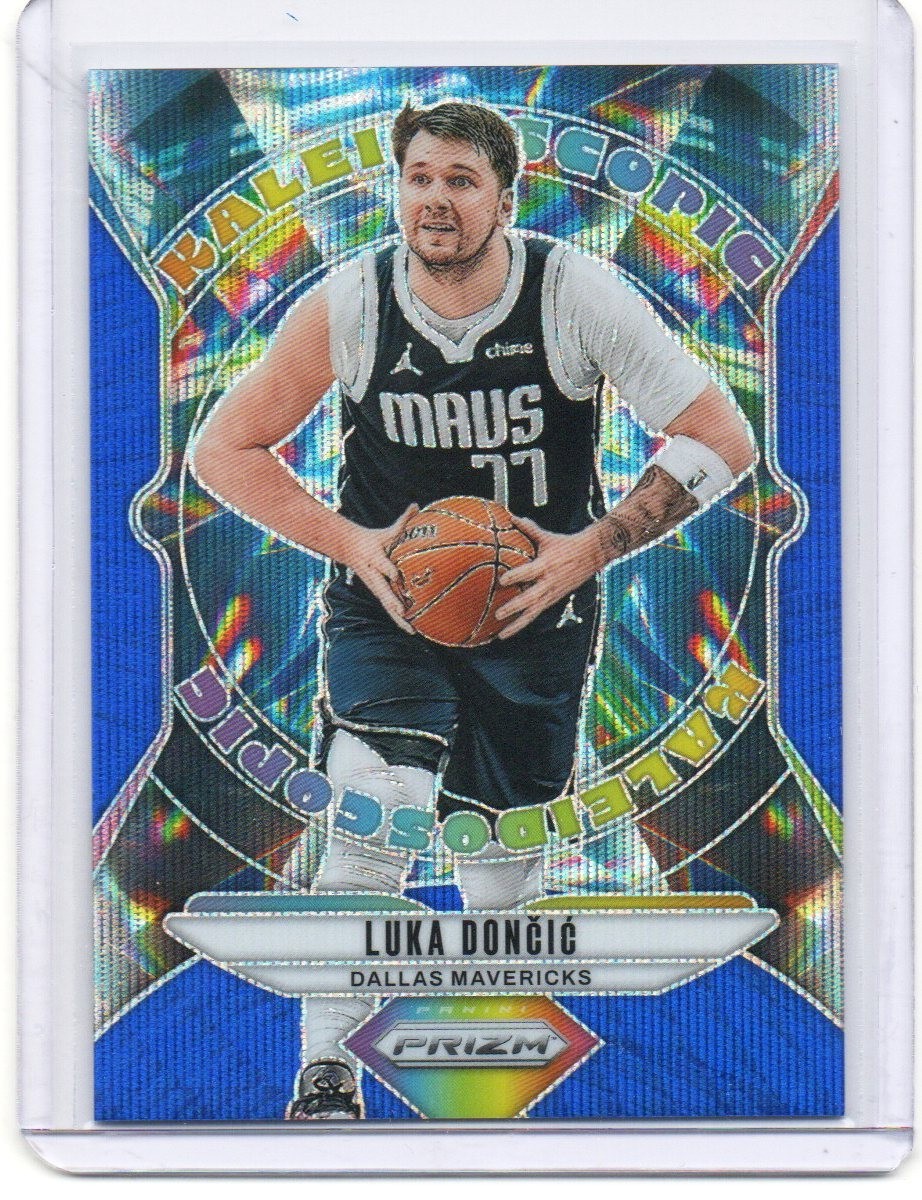 2024-25 Panini Prizm LUKA DONCIC Kaleidoscopic Blue Wave Prizm /175