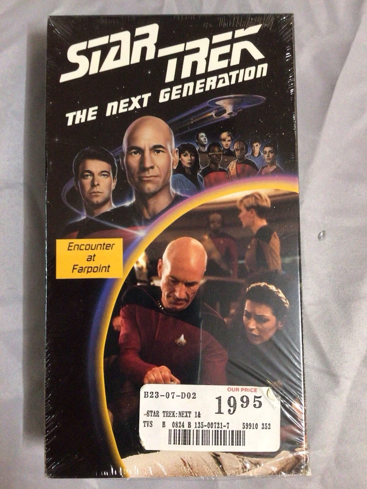 Star Trek The Next Generation VHS Pilot Episode 1-2 Encounter At Farpoint w adv - Image 2 of 4