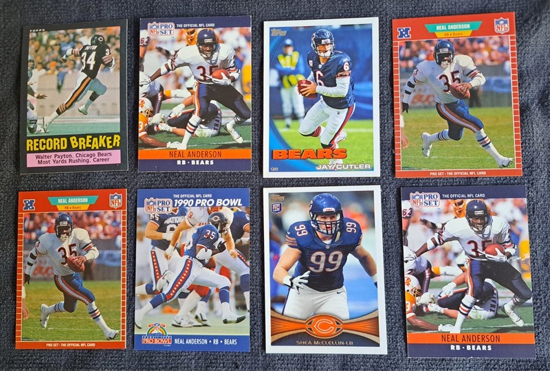 8 Chicago Bears Walter Payton HOF Neal Anderson Jay Cutler Shea McClellin Topps