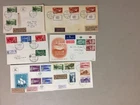 Six '50 Israel registered fdc with multiple stamps