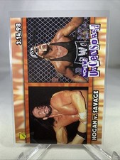 1999 WCW NWO NITRO Stickers S3 Hollywood HOGAN vs Macho Man SAVAGE Uncensored