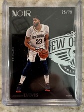 2017-18 Panini Noir Home 25/79 Anthony Davis #17 New Orleans Pelicans