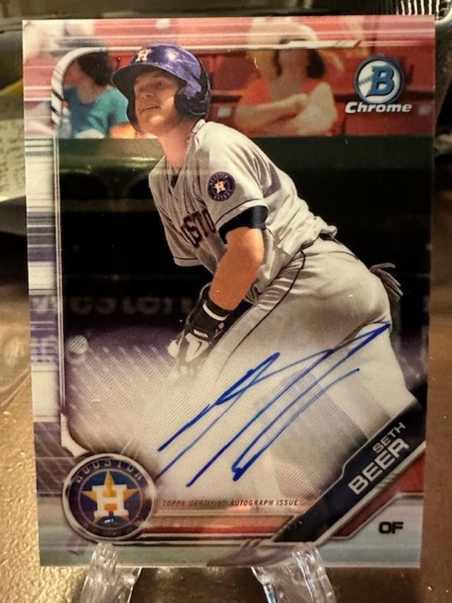 2019 Bowman Chrome Seth Beer Prospects Auto #CPA-SB Astros